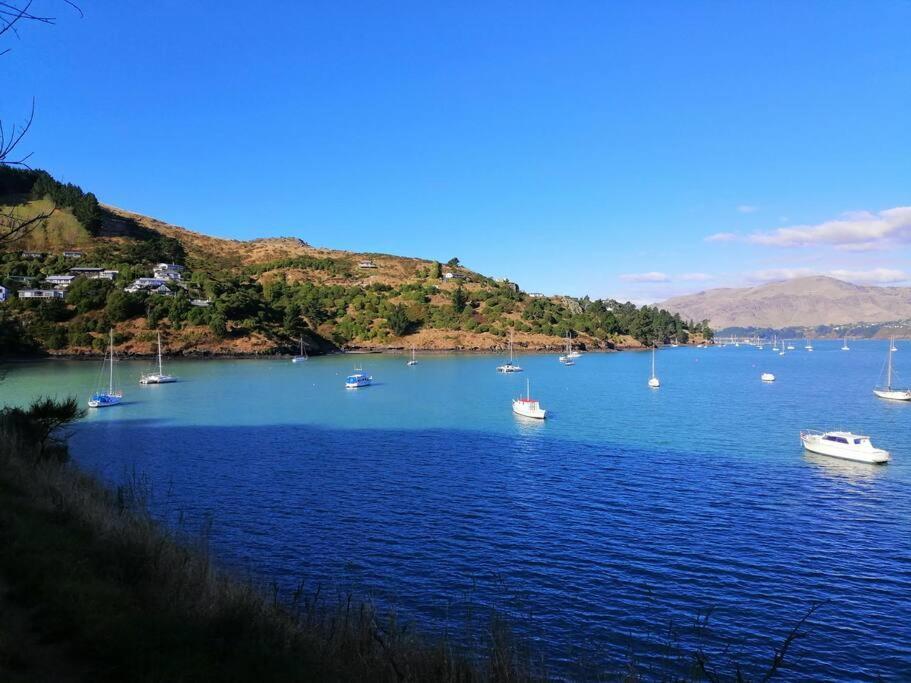 Cass Bay Retreat With Outdoor Bath Christchurch Apartment Lyttelton Exterior photo